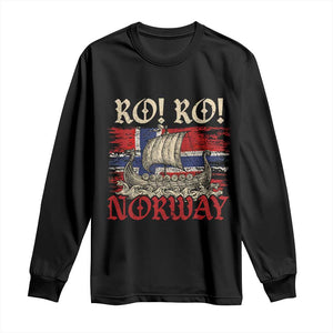 Ro Ro Norwegian Viking Ship Norway Flag Long Sleeve Shirt TS14 Black Print Your Wear