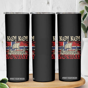 Ro Ro Norwegian Viking Ship Norway Flag Skinny Tumbler TS14 Print Your Wear