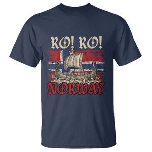 Ro Ro Norwegian Viking Ship Norway Flag T Shirt TS14 Navy Print Your Wear