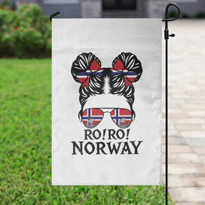 Ro Ro Norwegian Viking Ship Garden Flag Norway Flag Messy Bun Girl TS14 Print Your Wear