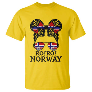 Ro Ro Norwegian Viking Ship T Shirt Norway Flag Messy Bun Girl TS14 Daisy Print Your Wear