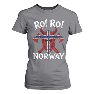 Ro Ro Norwegian Viking Blood Skull Norway Flag Pride T Shirt For Women TS14 Charcoal Print Your Wear