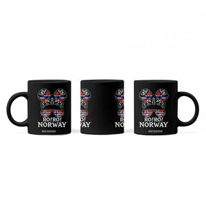 Ro Ro Norwegian Viking Ship Messy Bun Girl Coffee Mug TS14 Print Your Wear