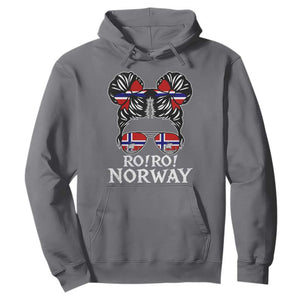Ro Ro Norwegian Viking Ship Messy Bun Girl Hoodie TS14 Charcoal Print Your Wear