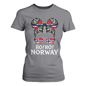 Ro Ro Norwegian Viking Ship Messy Bun Girl T Shirt For Women TS14 Charcoal Print Your Wear