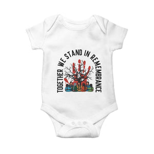 Native American Orange Unity Day Baby Onesie Together We Stand In Remembrance TS14 White Print Your Wear