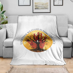 MMIW Red Hand Indigenous Native American Throw Blanket Together We Stand In Remembrance TS14 Print Your Wear
