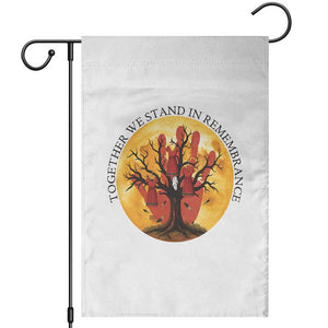 MMIW Red Hand Indigenous Native American Garden Flag Together We Stand In Remembrance TS14 White Print Your Wear