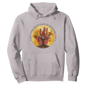 MMIW Red Hand Indigenous Native American Hoodie Together We Stand In Remembrance TS14 Ice Gray Print Your Wear