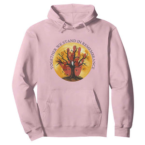 MMIW Red Hand Indigenous Native American Hoodie Together We Stand In Remembrance TS14 Light Pink Print Your Wear