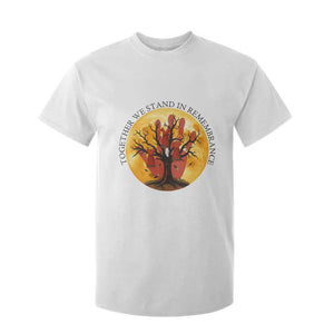 MMIW Red Hand Indigenous Native American T Shirt For Kid Together We Stand In Remembrance TS14 White Print Your Wear