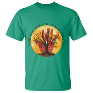 MMIW Red Hand Indigenous Native American T Shirt Together We Stand In Remembrance TS14 Irish Green Print Your Wear
