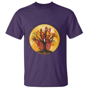 MMIW Red Hand Indigenous Native American T Shirt Together We Stand In Remembrance TS14 Purple Print Your Wear
