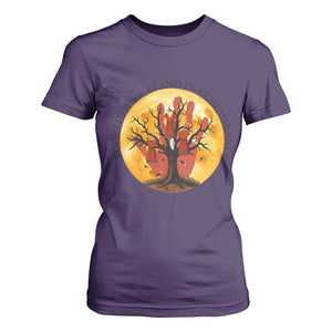 MMIW Red Hand Indigenous Native American T Shirt For Women Together We Stand In Remembrance TS14 Purple Print Your Wear
