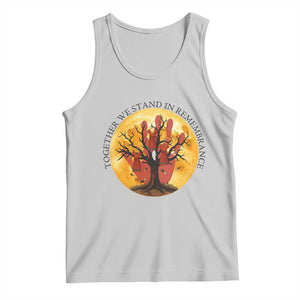 MMIW Red Hand Indigenous Native American Tank Top Together We Stand In Remembrance TS14 Ash Print Your Wear