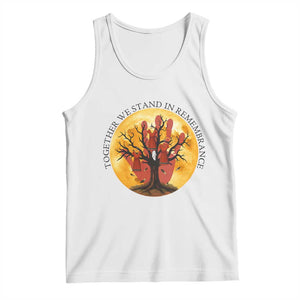MMIW Red Hand Indigenous Native American Tank Top Together We Stand In Remembrance TS14 White Print Your Wear
