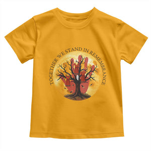 MMIW Red Hand Indigenous Native American Toddler T Shirt Together We Stand In Remembrance TS14 Gold Print Your Wear