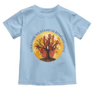 MMIW Red Hand Indigenous Native American Toddler T Shirt Together We Stand In Remembrance TS14 Light Blue Print Your Wear
