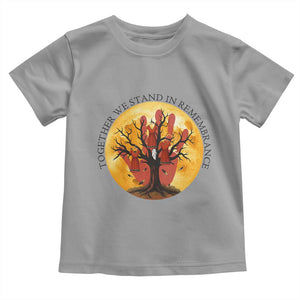 MMIW Red Hand Indigenous Native American Toddler T Shirt Together We Stand In Remembrance TS14 Sport Gray Print Your Wear