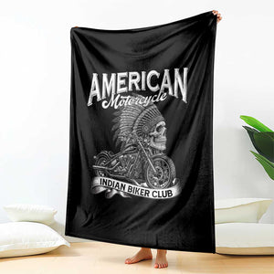 American Mortocycle Indian Native Bikes Club Throw Blanket TS14 Print Your Wear