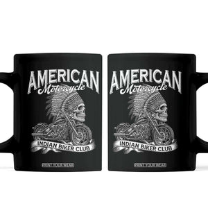 American Mortocycle Indian Native Bikes Club Coffee Mug TS14 Black Print Your Wear