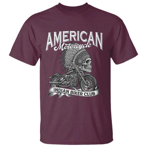 American Mortocycle Indian Native Bikes Club T Shirt TS14 Maroon Print Your Wear
