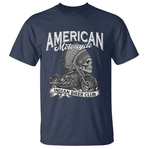 American Mortocycle Indian Native Bikes Club T Shirt TS14 Navy Print Your Wear