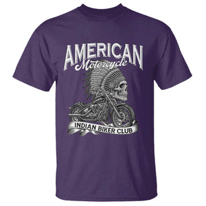 American Mortocycle Indian Native Bikes Club T Shirt TS14 Purple Print Your Wear