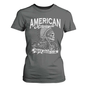 American Mortocycle Indian Native Bikes Club T Shirt For Women TS14 Dark Heather Print Your Wear