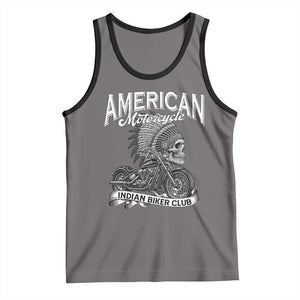 American Mortocycle Indian Native Bikes Club Tank Top TS14 Deep Heather Black Print Your Wear