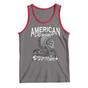 American Mortocycle Indian Native Bikes Club Tank Top TS14 Deep Heather Red Print Your Wear