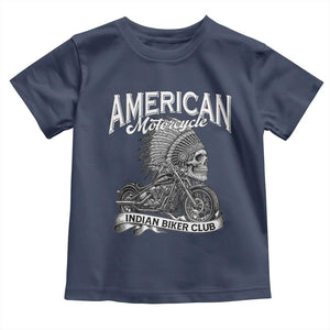 American Mortocycle Indian Native Bikes Club Toddler T Shirt TS14 Navy Print Your Wear