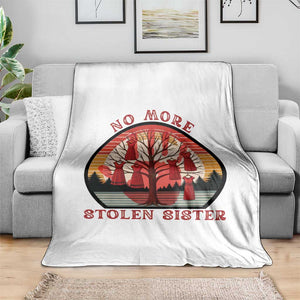 No More Stolen Sister Throw Blanket Red Hand MMIW Awareness America Native TS14 Print Your Wear