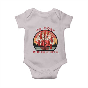 No More Stolen Sister Baby Onesie Red Hand MMIW Awareness America Native TS14 Ice Gray Print Your Wear