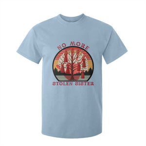 No More Stolen Sister T Shirt For Kid Red Hand MMIW Awareness America Native TS14 Light Blue Print Your Wear