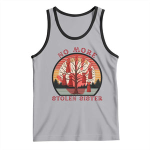 No More Stolen Sister Tank Top Red Hand MMIW Awareness America Native TS14 Athletic Heather Black Print Your Wear