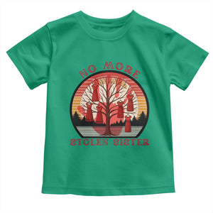 No More Stolen Sister Toddler T Shirt Red Hand MMIW Awareness America Native TS14 Irish Green Print Your Wear