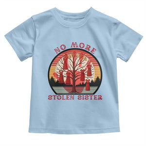 No More Stolen Sister Toddler T Shirt Red Hand MMIW Awareness America Native TS14 Light Blue Print Your Wear