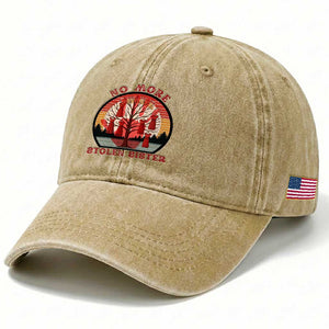 No More Stolen Sister Washed Cotton Baseball Cap Red Hand MMIW Awareness America Native TS14 Print Your Wear