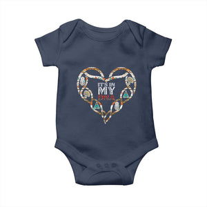Native American Indian Baby Onesie It Is In My DNA TS14 Navy Print Your Wear