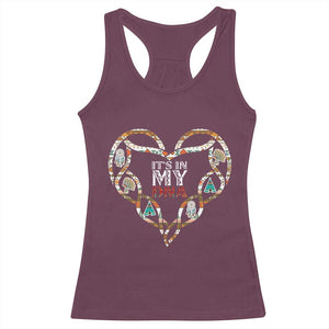 Native American Indian Racerback Tank Top It Is In My DNA TS14 Maroon Print Your Wear
