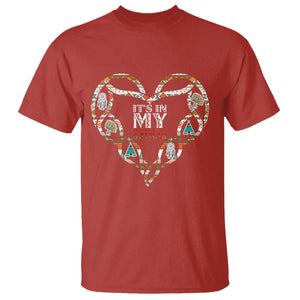 Native American Indian T Shirt It Is In My DNA TS14 Red Print Your Wear