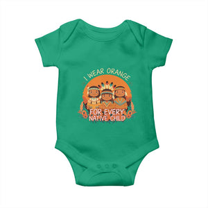 Native American Child Baby Onesie I Wear Orange For Every Native Child TS14 Irish Green Print Your Wear
