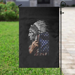 Indian Chief Native American USA Flag Garden Flag TS14 Print Your Wear