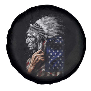 Indian Chief Native American USA Flag Spare Tire Cover TS14 Print Your Wear