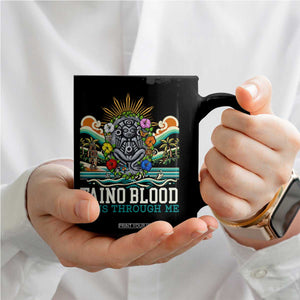 Indigenous Taino Warrior Puerto Rico Carribbean Culture Coffee Mug Taino Blood Runs Through Me TS14 Print Your Wear