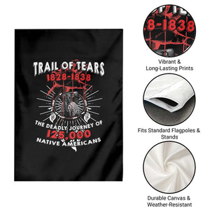 Native American Trail Of Tears Deadly Journey Garden Flag TS14 Print Your Wear
