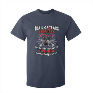 Native American Trail Of Tears Deadly Journey T Shirt For Kid TS14 Navy Print Your Wear