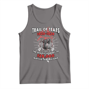 Native American Trail Of Tears Deadly Journey Tank Top TS14 Deep Heather Print Your Wear