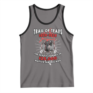 Native American Trail Of Tears Deadly Journey Tank Top TS14 Deep Heather Black Print Your Wear